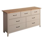 Norfolk Grey Wide 7 Drawer Chest Grey