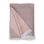 Harper Geo 130cm x 180cm Throw Blush