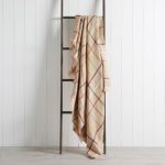 Layton Check 130cm x 180cm Throw Blush