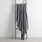 Darlby Marl 130cm x 180cm Throw Grey
