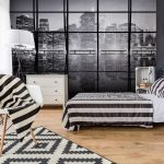 Cityscape Mural Wallpaper Grey
