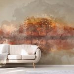Abstract Landscape Mural Wallpaper NA