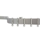Silver Bendable Curtain Track Silver