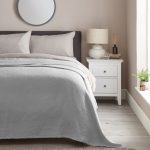 Matelasse Grey Throw Grey
