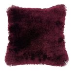 Fine Furry Plum Cushion Plum Purple