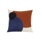 Preston Navy Geometric Cushion Multicoloured
