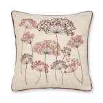 Cow Parsley Cushion Red