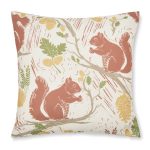 Squirrels Natural Cushion Cover Natural