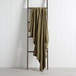 Soft Fleece 130cm x 170cm Throw Khaki (Green)