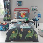 Knights and Dragons Duvet Cover and Pillowcase Set MultiColoured