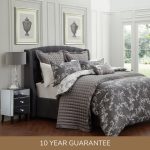 Dorma Emilio Grey 100% Cotton Reversible Duvet Cover Grey