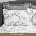 Dorma Emilio Grey Housewife Pillowcase Pair Grey
