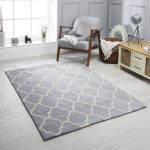 Trellis Rug Grey Trellis Grey