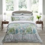 Dorma Marbury 100% Cotton Digitally Printed Duvet Cover Green
