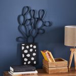 Spotty Cactus Wall Art Black and white