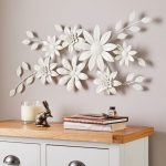 Vintage Cream Floral Wall Art Cream