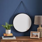 Medium Chain Hanging Mirror Black