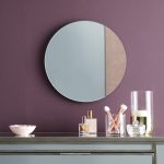 Circular Snakeskin Effect Mirror Clear