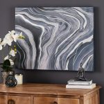 Large Marble Canvas Grey