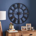 Oversized Skeleton Black Clock Black