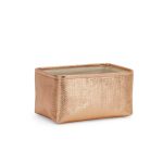 Rose Gold Effect Paper Storage Basket Rose gold
