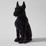 5A Fifth Avenue Flocked Black Bulldog Black