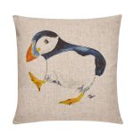 Jessica Parker-Andrews Puffin Cushion Natural