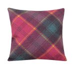 Highland Tartan Cushion Red