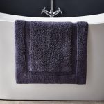 Hotel Cotton Blue Bath Mat Blue