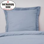 Non Iron Plain Dye Cornflower Continental Square Pillowcase Blue