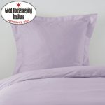 Non Iron Plain Dye Lavender Continental Square Pillowcase Purple
