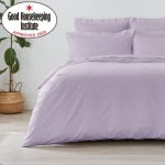 Non Iron Plain Dye Lavender Duvet Cover Purple