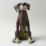 Floppy Eared Brown Dog Ornament Brown
