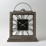 Salvage Wooden Clock Brown