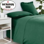 Non Iron Plain Dye Hunter Green Flat Sheet Green