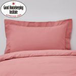 Non Iron Plain Dye Coral Oxford Pillowcase Orange