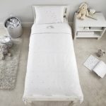 Tiny But Mighty Cot Bed Duvet Cover and Pillowcase Set Grey