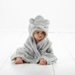 Tiny But Mighty Hooded Fleece Blanket Grey