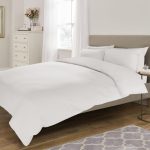 Fogarty Soft Touch Stripe White Duvet Cover and Pillowcase Set White