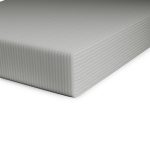 Fogarty Soft Touch Stripe Slate Grey 28cm Fitted Sheet Grey