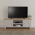 Bromley Grey Wide TV Stand Grey