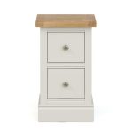 Compton Ivory Slim Bedside Table Cream