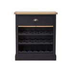 Compton Charcoal Wine Cabinet Charcoal