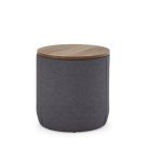 Fulton Fabric Side Table Grey