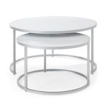 Mia White Set of 2 Coffee Tables White