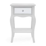 Palais Mirrored Grey Nightstand Grey