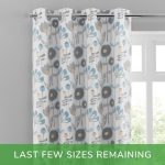 Anderson Scandi Teal Eyelet Curtains Teal (Blue)