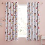 Disney Princess Blackout Eyelet Curtains White / Pink