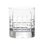 Set of 2 Crystal Cut Glass 300ml Tumbler Glasses Clear