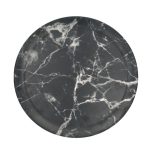 Marble Black Effect Melamine Tray Black